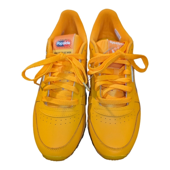 Reebok Classic Leather Sz 9 Sneakers Popsicle Edition Men's Spark Orange… - Picture 6 of 11